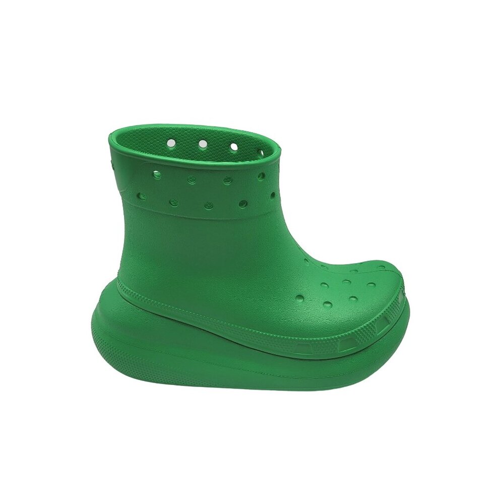 Crocs Classic Crush‎ Waterproof Rain Boots Green Women’s 5 NWOB